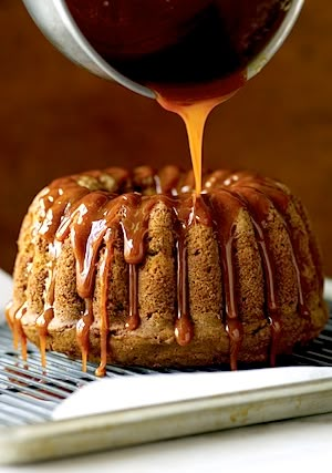 Recipe: Trisha Yearwood's Fresh Apple Cake with Caramel Glaze (Bundt) - Recipelink.com Apple Cake With Caramel Sauce, Cake With Caramel Sauce, Trisha Yearwood Recipes, Fresh Apple Cake, Cake With Caramel, Pumpkin Bundt Cake, Trisha Yearwood, Apple Dessert Recipes, Sticky Toffee