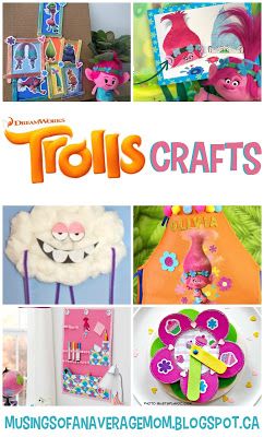 Trolls Crafts For Kids, Trolls Crafts, Trolls Craft, Moana Crafts, Queen Poppy, Movie Crafts, Trolls Party, Trolls Birthday Party, Troll Party