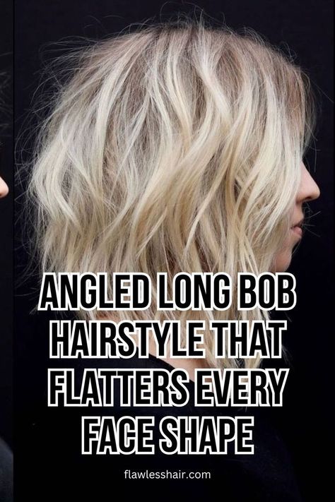 Angled Long Bob Hairstyle Lob Vs Long Hair, Medium Angled Bob With Layers, Shaggy Brunette Bob, Angled Bob Haircuts With Layers, Angles Lob Haircut, Haircut Longer In Front Shorter In Back, Long A Frame Bob, Layered Long Lob Haircut, Versatile Lob Haircut