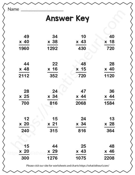 This is our exercise 9 for doing test on double digit multiplication.  Answer keys are included.Please download the PDF Double Digit Multiplication Worksheet with Answer Key – exercise 9 Multiplication Questions, Basic Math Worksheets, Double Digit Multiplication, Math Multiplication Worksheets, Multiplication Worksheet, Multi Digit Multiplication, Math Fact Worksheets, Maths Worksheet, Grade 3 Math