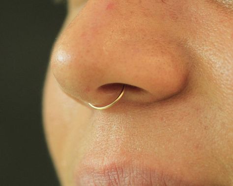 Tiny Septum Piercing, Small Septum Piercing, Small Septum, Septum Gold, Gauge Septum, Fake Septum Ring, Ear Peircings, Gold Septum, Septum Piercing Jewelry