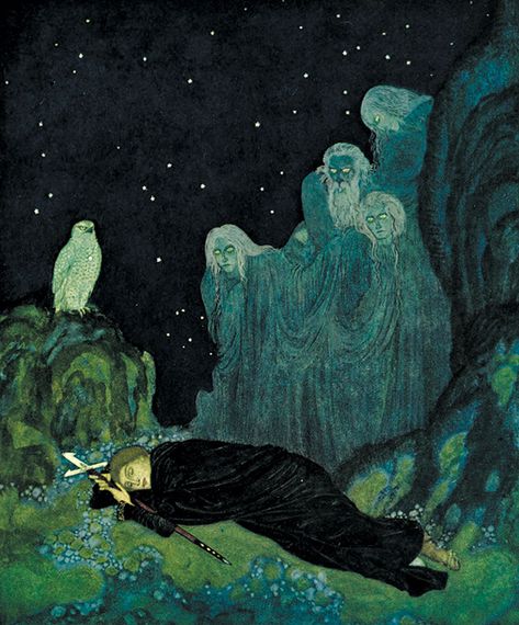 Edmund Dulac Biography >> Children's Book Illustration Sleep Images, Edmund Dulac, Toulouse France, Kampot, Book Illustration Art, Fairytale Illustration, 다크 판타지, Arte Sketchbook, Fairytale Art