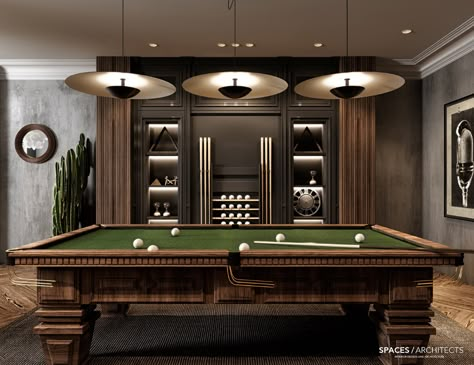 Entertainment Room on Behance Modern Poker Room, Poker Room Ideas Interior Design, Billiard Room Ideas Interior Design, Modern Billiard Room, Snooker Room Ideas, Poker Room Ideas, Billiard Room Design, Billards Room, Billiards Room Decor