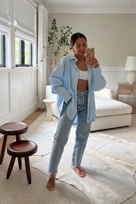 Ronadi Top - Blue curated on LTK Bbq Outfit Ideas, Uni Outfit Ideas, Summer Bbq Outfit, Naomi Boyer, Bbq Outfit, Work Clothes Ideas, Bbq Outfits, Uni Outfit, The Curated Closet