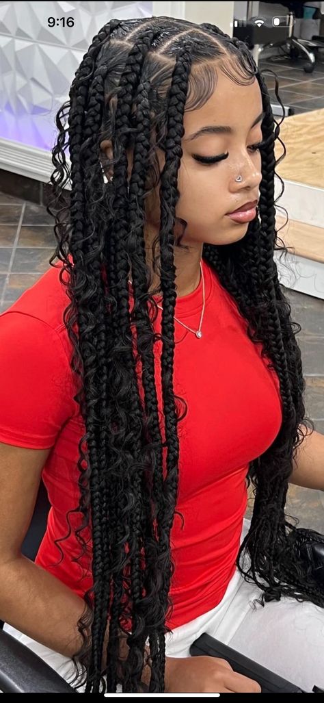 Quick And Easy Black Hairstyles Braids, Breads Hair Hairstyles For Women, Coi Lorey Hair Braids, Cute Baddie Hairstyles Braids, Braids For Puerto Rican Hair, Cute Boho Braids, Braided Hairstyles For Teens For School, New Braided Hairstyles 2024, Braids For Teenage Girls Hair Black