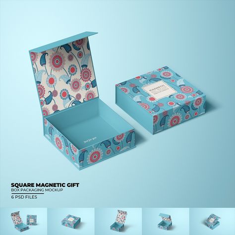 Square magnetic gift box packaging mockup set to download this mockup visit the link below: https://creativemarket.com/sheikhadesign/283137482-Square-Magnetic-Gift-Box-Mockup-V.2 #magnet #magneticbox #boxmockup #indianpatterns #surfacedesign #surfacepatterndesign #graphicdesigner #rigidboxes #custommade #customboxes #luxurylifestyle #jewlerybox Instagram Square, Magnetic Gift Box, Indian Patterns, Box Mockup, Gift Box Packaging, Packaging Mockup, Custom Boxes, Surface Pattern Design, Box Packaging