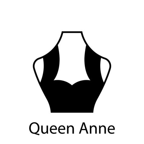 Queen Anne of Fashion Neckline Type for Women Blouse, Dress Silhouette Icon. Black T-Shirt, Crop Top on Dummy. Trendy Ladies Queen Anne Type of Neckline. Isolated Vector Illustration. Queen Anne Neckline Top, Queen Anne Neckline Blouse, Queen Anne Neckline Dress, Types Of Necklines, Queen Anne Neckline, Clothing Templates, Ankara Gowns, Blouse Casual Fashion, Best T Shirt Designs