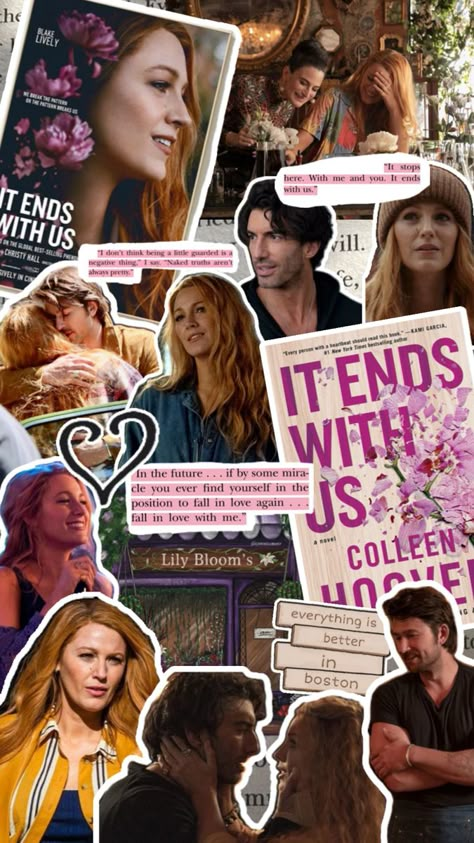 It Ends With Us, Colleen Hoover, Blake Lively, Lily and Atlas It Ends With Us Collage, It Ends With Us Movie, Atlas Lily, Lily And Atlas, Lily Atlas, Don Lee, Us Movie, Jamais Plus, Collage Photo Frame Design