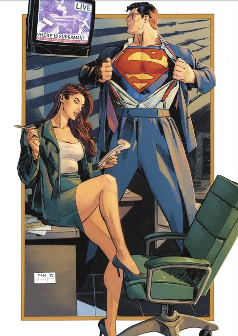 Superman Comic Art, Superman And Lois, Superman And Lois Lane, Superman Artwork, Superman X, Superman Art, Univers Dc, Superman Comic, Comic Book Artwork