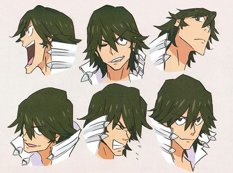 Studio Trigger Art, Kill La Kill Art, Kill A Kill, Character Turnaround, Studio Trigger, Expressions Photography, Caracter Design, Anime Head, Character Sheets