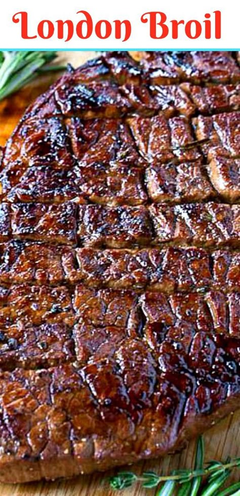 London Broil Recipe, Grilled London Broil, London Broil Recipes, Grilled Desserts, London Broil, Fingerfood Party, Where's The Beef, Beef Recipes Easy, Goulash