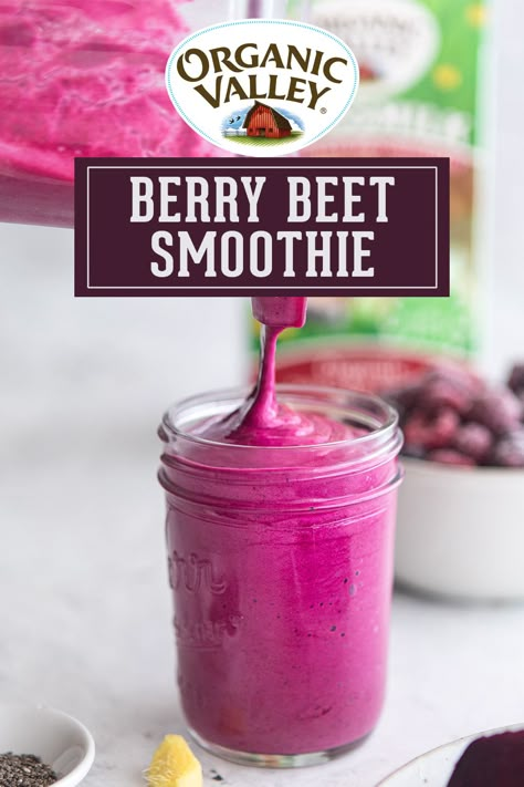 Beets Smoothie Recipes, Beet Smoothie, Smoothies With Almond Milk, Snack Smoothie, Smoothie Drink Recipes, Healthy Drinks Smoothies, Easy Smoothies, Fruit Smoothie Recipes, Smoothie Shakes