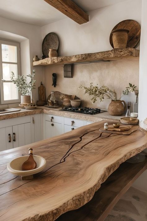 Dapur Rustic, Scandinavian Wood, Model Dapur, Rustic Kitchen Design, Wooden Utensils, Kitchen Inspiration Design, Dream House Interior, Wood Kitchen, Dream House Decor