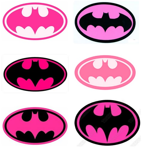 Pink Batman Logo, Batgirl Logo, Pink Batman, Batman Stickers, Im Batman, Batman Logo, The Batman, Batgirl, Doodle Drawings