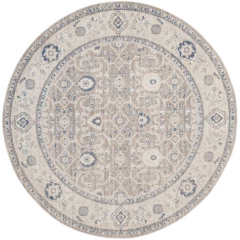 Circle Carpet, French Country Homes, Vintage Inspired Rugs, Home Improvement Loans, Carpet Texture, Design Library, Beach House Ideas, Circle Rug, Rug Brown