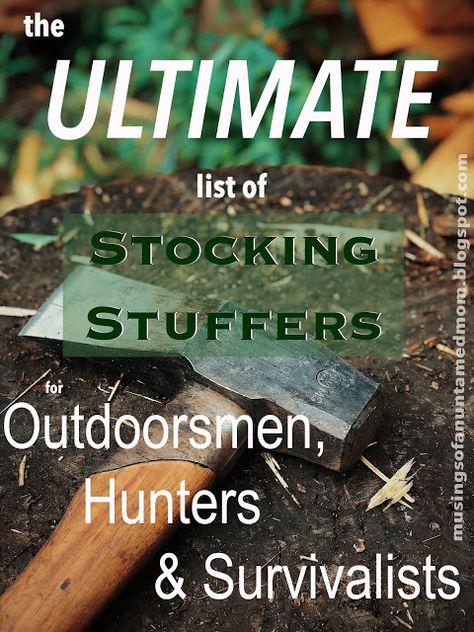 The Ultimate List of Stocking Stuffers for Outdoorsmen, Hunters & Survivalists #christmas #stockingstuffer #outdoorsman #hunter #survivalist Hunting Stuff For Men, Mens Gifts Hunting, Diy Gifts For Hunters Men, Blue Collar Stocking Stuffers, Gifts For Hunters Deer Hunting, Christmas Gifts For Hunters, Christmas Gifts For Outdoorsman, Gifts For Hikers Men, Gifts For A Hunter