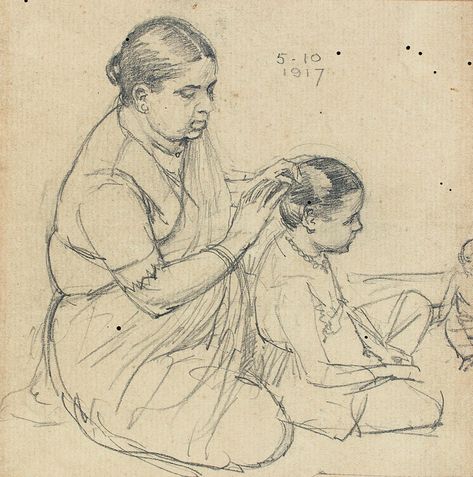 Ambika Dhurandhar : India’s first art school-trained woman artist Indian Sketches, Composition Board, Composition Drawing, Human Sketch, Learn To Sketch, Figure Sketches, Woman Artist, Human Figure Sketches, Scenery Drawing