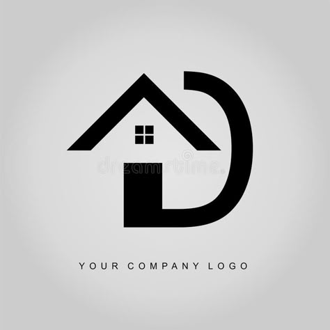 House, home, real estate logo letter d. Illustration about city, round, template, illustration, letter, design, estates, concept, symbol, company, architecture, architect - 118163118 Home Logo Design Creative, House Logo Design Creative, Home Logo Design Ideas, Home Logo Ideas, House Logo Design Ideas, Logo Home Design, Home Illustration House, Logo Letter D, Apartment Logo