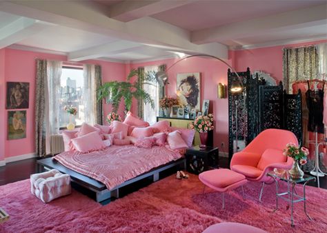 Betsey's Bedroom 80s Bedroom, 80s Interior, Girl Bedroom Designs, House Room, Pink Walls, Room Ideas Bedroom, Dream Rooms, Room Aesthetic, My New Room