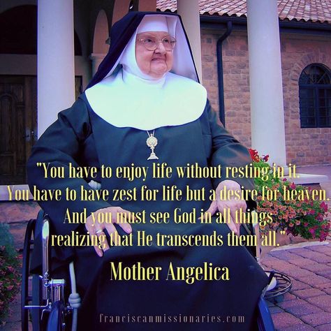 Catholic Design, Mother Angelica, Saint Quotes Catholic, The Annunciation, Zest For Life, Catholic Images, Saint Quotes, Catholic Quotes, Prayer Cards