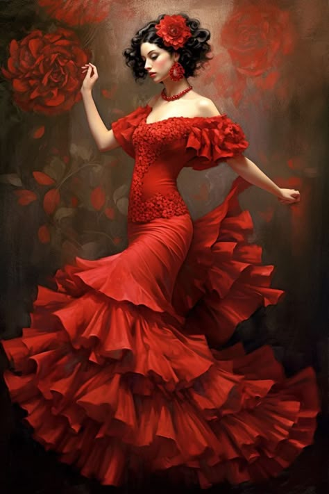 Spanish Prom Dress, Flamenco Dancers Photography, Spanish Dress Flamenco, Spanish Dresses, Spanish Style Dress, Flamenco Dresses, Dancer Photography, Spanish Dress, Spanish Dancer