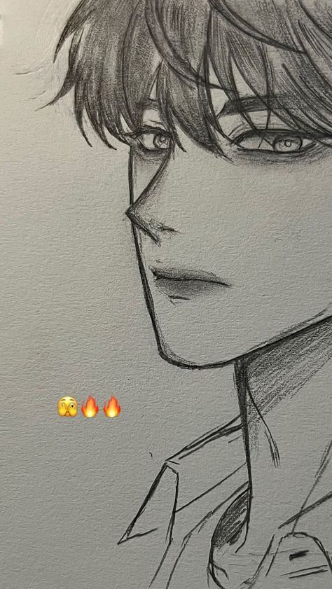 Sketch Boy Face, Boy Hair Sketch, Manhwa Drawing Tutorial, Manhwa Drawing Sketch, Beginners Sketch, Manhwa Sketch, Drawing Manhwa, Sketch Manhwa, Manhwa Drawing