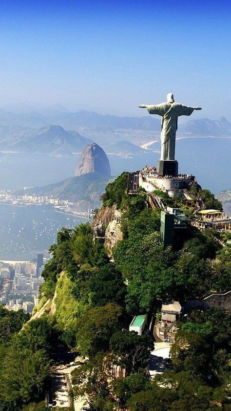 Rio de Janeiro, Brazil #brazil #jesustheredeemer #christianhighschool Rio Brazil, 7 Wonders, Brazil Flag, Brazil Travel, Destination Voyage, Future Travel, Best Places To Travel, Places Around The World, Bolivia