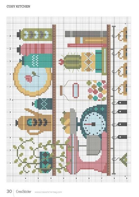 Kitchen Cross Stitch, Graph Paper Designs, Stitch Kitchen, Cross Stitch Kitchen, Mini Cross, Graph Paper, Cross Stitching, Sewing Room, Cross Stitch Patterns