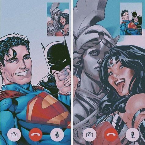 Dc Universe Aesthetic, Dc Superheroes Art, Dc Comics Funny, Superman And Wonder Woman, Dc Trinity, Superman X Batman, Superman X, Justice Society, Big Feelings