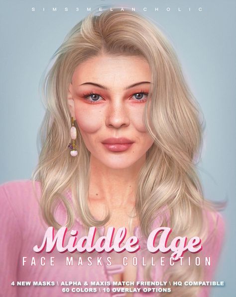 💋 MIDDLE AGE FACE MASKS COLLECTION 💋 | Patreon Sims 4 Obscurus Skin Overlay, Elder Skins Sims 4, Sims4 Skin Patreon, Sims 4 Wrinkle Overlay, Sims 4 Face Poses, Sims 4 Smile Lines, Face Features Sims 4 Cc, Sims4 Mouth Preset, Asian Eye Preset Sims 4 Cc