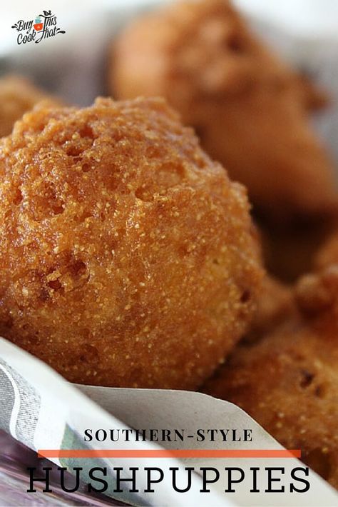 Homemade Hushpuppies, Hush Puppies Recipe, Soul Food Recipes, Southern Dishes, Comfort Food Southern, Fried Foods, Fish Fry, Southern Food, Southern Cooking