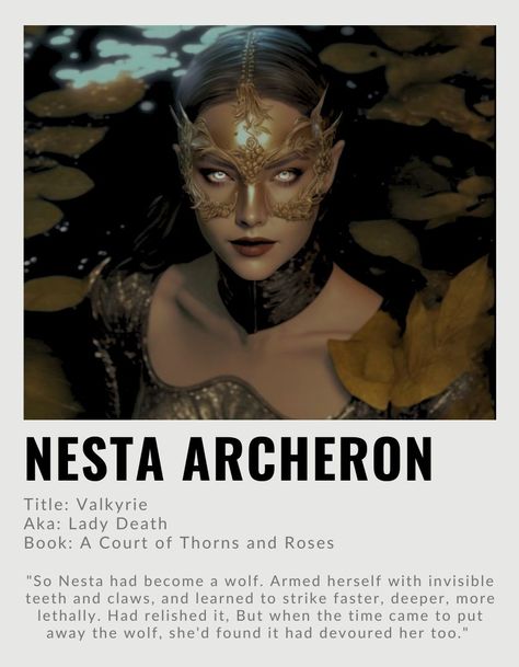 Nesta Acotar Aesthetic, Nesta Hewn City, Vivianne And Kallias, Rokii Art Acotar, Acosaf Aesthetic, Nesta Dread Trove, Acotar First Book, Acotar Poster Aesthetic, Nesta Ballgown