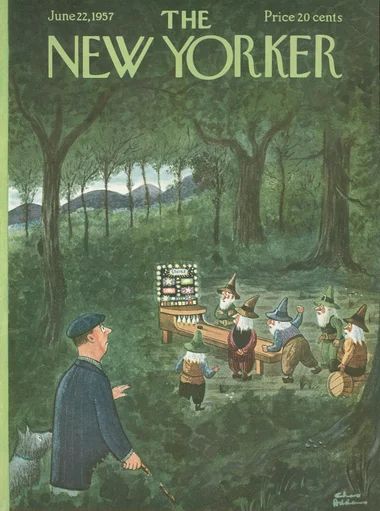 Magazine Cover Vintage, Vintage New Yorker, New Yorker Art, New Yorker Magazine Covers, The New Yorker Covers, Charles Addams, New Yorker Cover, The New Yorker Magazine, Story Illustration