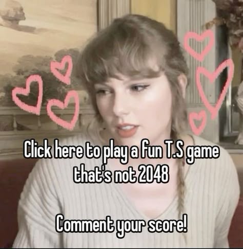 #taylor #taylorswift #fyp #game #whisper Click Here To Play A Game, Taylor Swift Spotify Playlist Names, Click To Play A Taylor Swift Game, Taylor Swift You're On Your Own Kid, Fun Taylor Swift Game, Taylor Swift Games To Play, Taylor Swift And Lana Del Rey, Nothing New Taylor Swift, Taylor Swift Mastermind