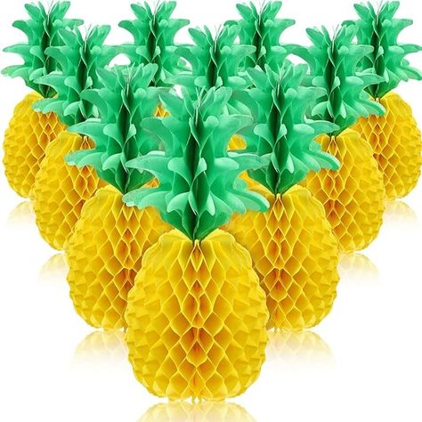 Amazon.com: Blulu 12 Pieces 14 Inch Pineapple Party Decoration Honeycomb Centerpieces Pineapple Tissue Paper Centerpieces Table Pineapple Decorations for Hawaiian Luau Party Birthday Wedding Home Favor : Toys & Games Favor Centerpieces, Tissue Paper Centerpieces, Luau Christmas, Pineapple Decorations, Senior Grad Party, Luau Centerpieces, Aloha Party Decorations, Prom Committee, Beach Theme Party Decorations