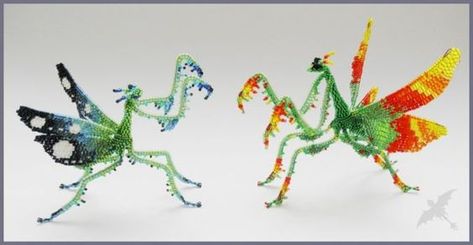 20 Bead Bugs You Can Make - Page 3 of 4 - The Crafty Blog Stalker Bead Bugs, Beaded Insects, Beading Animals, Beaded Bugs, Bead Animals, 3d Beading, Seed Bead Crafts, Beaded Butterfly, Seed Bead Tutorials