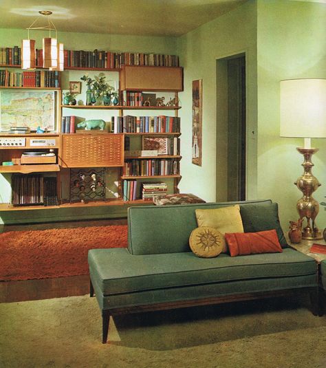 Interior Decoration A to Z from Betty Pepis 1965 | Susana López García | Flickr 1960s Living Room, 1960s Interior, Sala Vintage, 60s Interior, 70s Interior, 1960s Home, Style Salon, Retro Interior Design, Interior Design Books