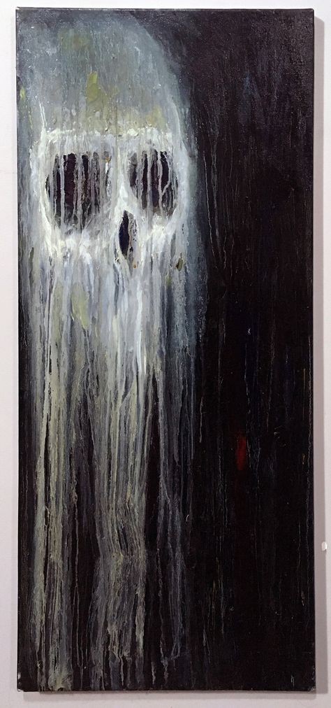 Excited to share the latest addition to my #etsy shop: The Phantom Says You Fixed it original gothic skull abstract oil painting on canvas scary dark artwork by zoddo Scary Paintings, Gothic Painting, Creepy Paintings, Gothic Artwork, Dark Paintings, Creepy Drawings, Arte Peculiar, It Original, Dark Artwork