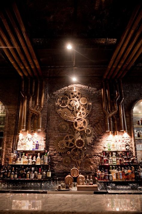 Steampunk Interior Design, Steampunk Bar, Décor Steampunk, Steampunk Bedroom, Steampunk Interior, Steampunk Home Decor, Bar Deco, Restaurant Pictures, Steampunk House