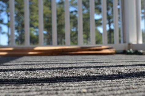 Deck Carpet Ideas, Landscape Timber Edging, Timber Edging, Installing Carpet, Landscape Timbers, Carpet Fitting, Indoor Outdoor Carpet, Patio Deck Designs, Concrete Steps