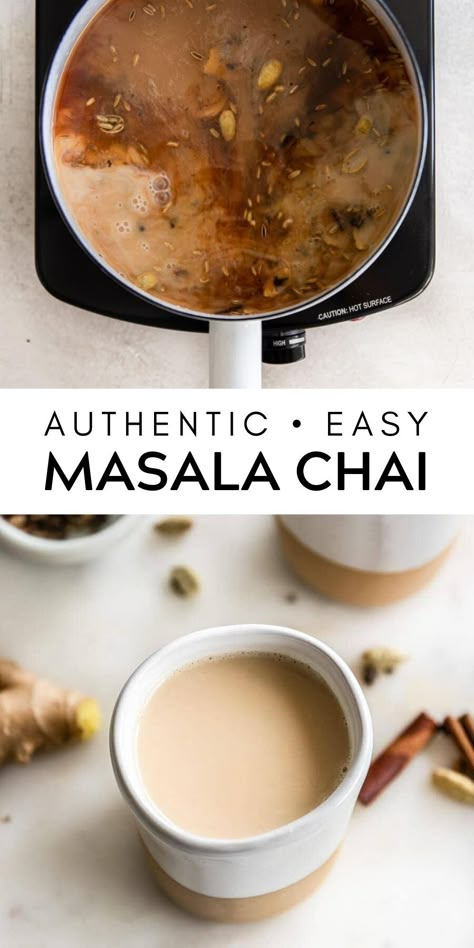 How To Make Masala Chai, Tea Masala, Authentic Indian Chai Tea Recipe, Indian Chai Recipe, Masala Tea Recipe, Indian Masala Chai, Chi Tea, How To Make Chai, Chai Masala Recipe