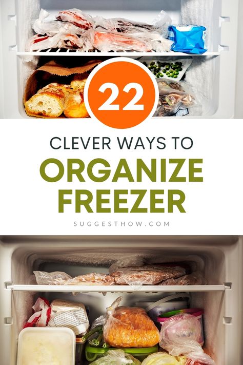 22 clever ways to organize the freezer. A cluttered freezer is a filthy freezer, and you must take care of it like any other machine in your home. I've tried many combinations to keep my freezer organized. Here I'm sharing some of those ideas with you. #organize #homehacks #DIY #home Organize Freezer Top, Organizing Upright Freezer Storage Ideas, Freezer Organizer Ideas, Organize Upright Freezer, Standing Freezer Organization, Freezer Organization Ideas Upright, Organize Stand Up Freezer, How To Organize Freezer, Organize Small Freezer