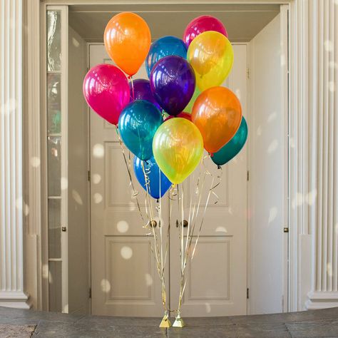 Colorful Balloons Birthday, Bright Balloons, Colorful Ballons Decoration Birthday, Balloons Rainbow, Colorful Balloons, Birthday Party Balloons, Colourful Party Decorations, Colourful Party, Rainbow Decorations Party