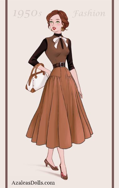 Victorian Dress Drawing, Old Fashioned Woman, Stylized Drawing, Drawing Retro, 1950 Women, Dress Vector, 50s Women, 1950s Fashion Dresses, Fashion Vector