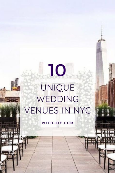 When it comes to unique wedding venues, it's hard to beat New York City. This illustrious metropolis is coated in culturally-rich sites, historic homes, and edgy event spaces, offering many options for a one-of-a-kind celebration. To help you narrow down your options, here's our roundup of the ten most distinctive and memorable venues to check out in NYC. #nycweddingvenues #uniqueweddingvenues #withjoy Wedding Venues New York, Indian Wedding Venue, Fall Wedding Venues, Winter Wedding Venues, City Wedding Venues, New York Wedding Venues, Nyc Wedding Venues, Ny Wedding Venues, Castle Wedding Venue