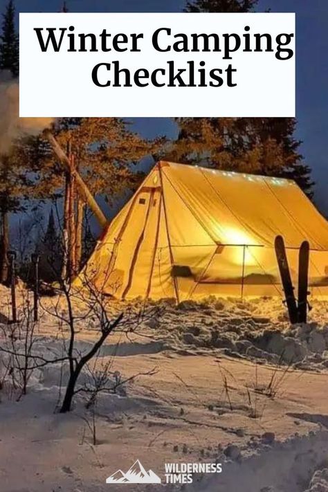 With the right winter camping checklist and a few helpful tips, you can camp comfortably even in challenging winter weather. Winter Camping Essentials, Winter Camping Checklist, Winter Camping Gear, Christmas Camping, Camping Necessities, Camping In Texas, Snow Camping, California Winter, Comfortable Camping