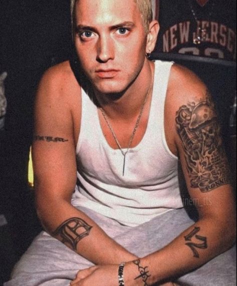 D12 Tattoo, Tattoo Ideas Eminem, Eminem Related Tattoos, Eminem Tattoo Ideas, Eminem D12, Eminem Portrait Tattoo, Eminem, Polynesian Tattoo, Portrait Tattoo