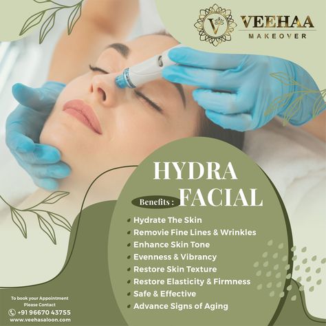 Hydra Facial Poster, Parlour Facial, Hydrafacial Marketing, Facial Poster, Aesthetic Ads, Facial Massage Steps, Facial Benefits, Facial Images, Clear Skin Face Mask