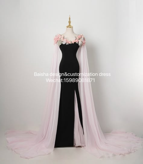 Dress With Cape Gowns Prom, Fancy Dresses Long, Korean Fashion Dress, Stylish Party Dresses, فستان سهرة, Fairytale Dress, Trendy Dress, Fantasy Dress, Stylish Dress Designs