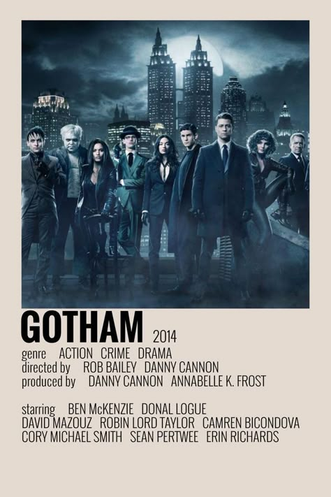 Gotham Show Poster, Gotham Poster Tv Series, Gotham Poster, Gotham Movie, Great Expectations Movie, Movie Polaroid Posters, Gotham Show, Gotham Tv Show, Alt Posters